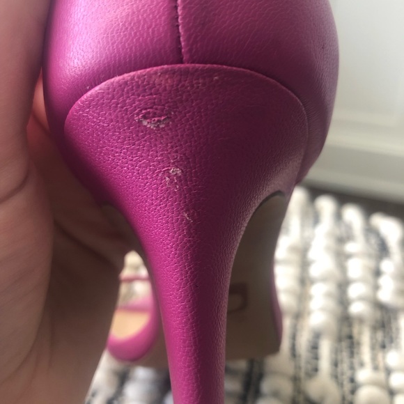 Pink open-toe heels - Picture 7 of 9